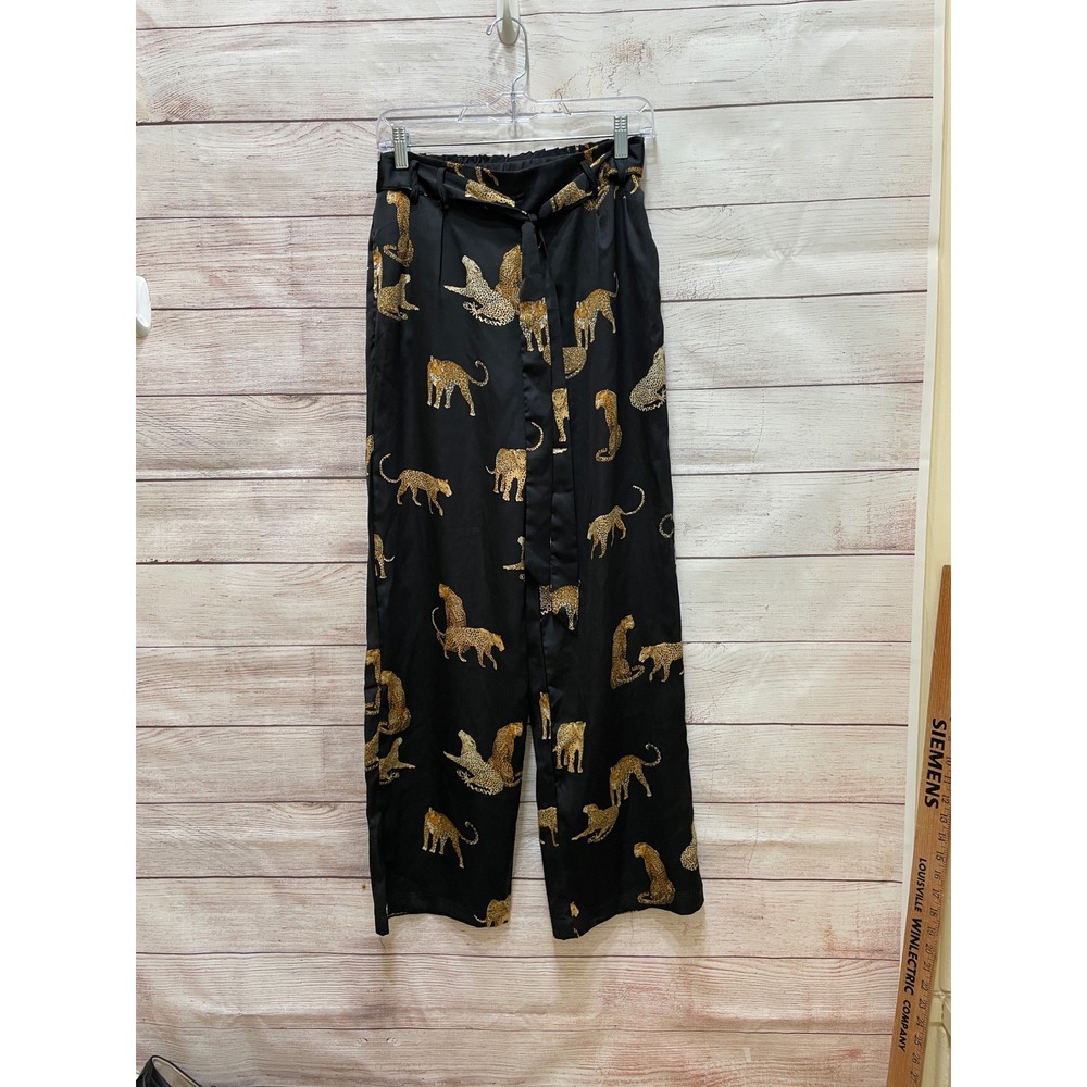 O2‎ WIDE LEG PANTS IN CHEETAH ANIMAL PRINT